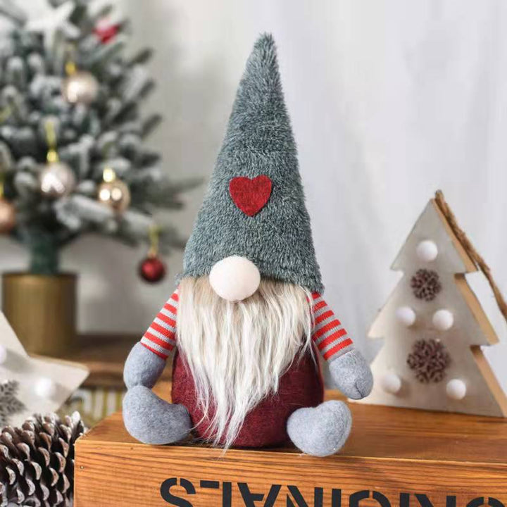 Christmas Faceless Gnome Doll for Cozy Tabletop Decor