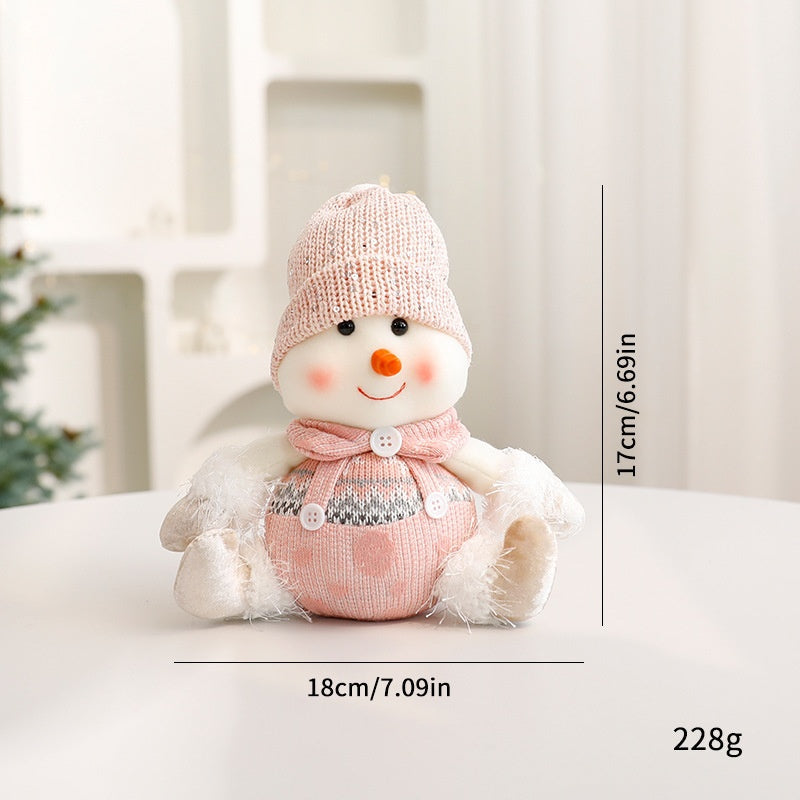 Christmas Faceless Doll Set for Cozy Tabletop Decor