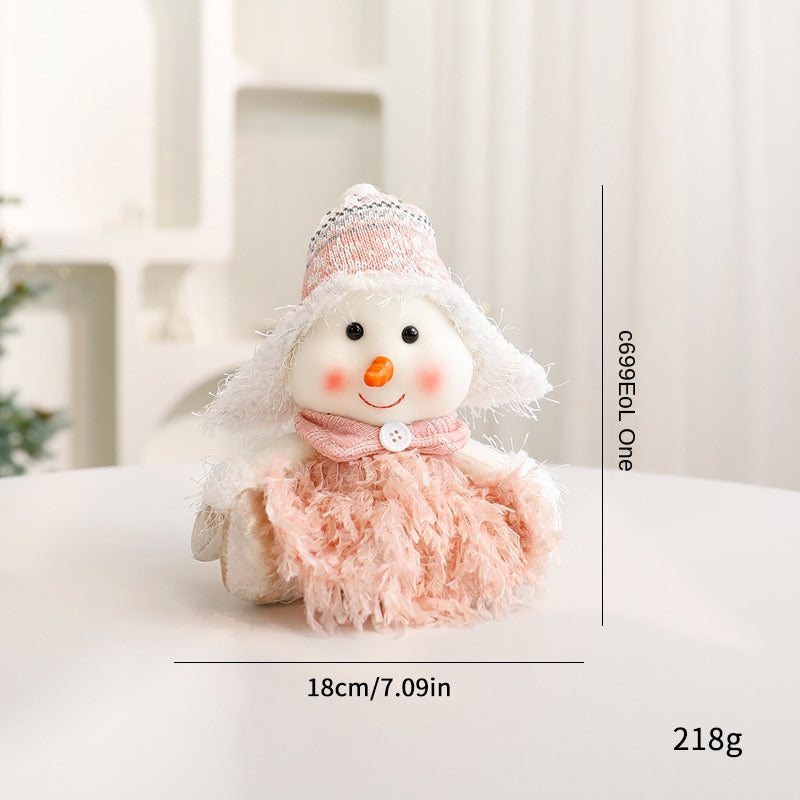 Christmas Faceless Doll Set for Cozy Tabletop Decor