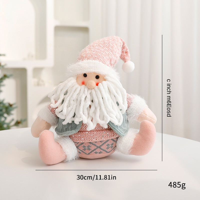 Christmas Faceless Doll Set for Cozy Tabletop Decor
