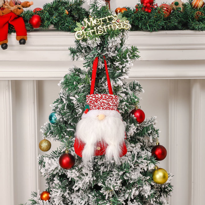 Christmas Santa Gift Bag & Holiday Tree Decoration