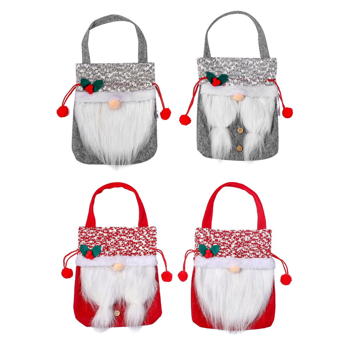 Christmas Santa Gift Bag & Holiday Tree Decoration