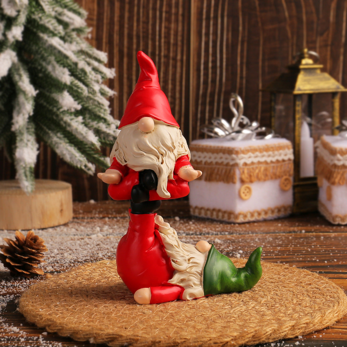 Christmas Gnome Figurines for Whimsical Home Decor