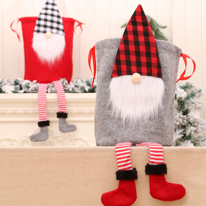 Christmas Santa Gift Bag for Reusable Holiday Decor