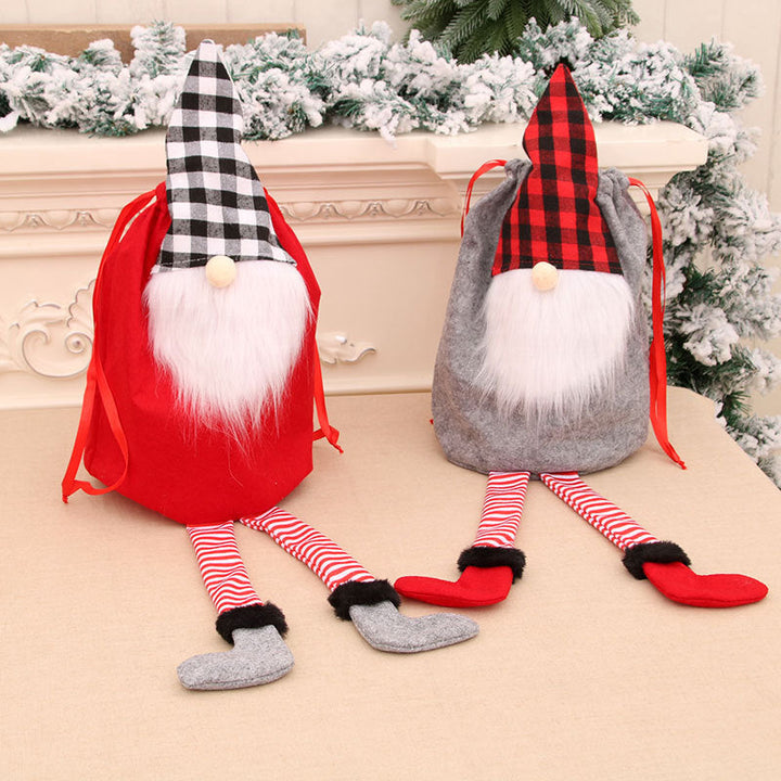 Christmas Santa Gift Bag for Reusable Holiday Decor
