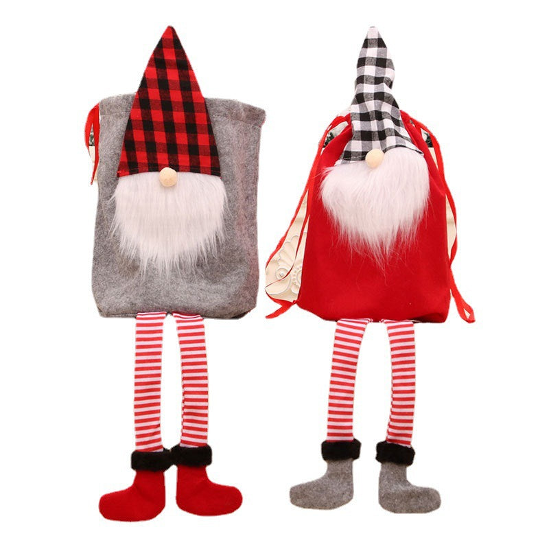 Christmas Santa Gift Bag for Reusable Holiday Decor