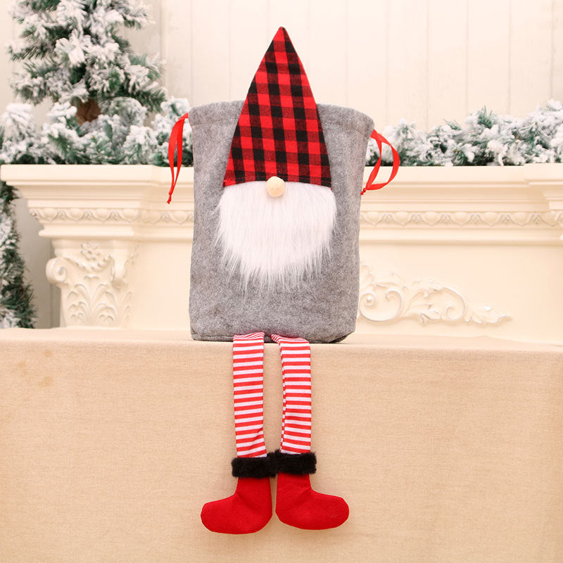 Christmas Santa Gift Bag for Reusable Holiday Decor