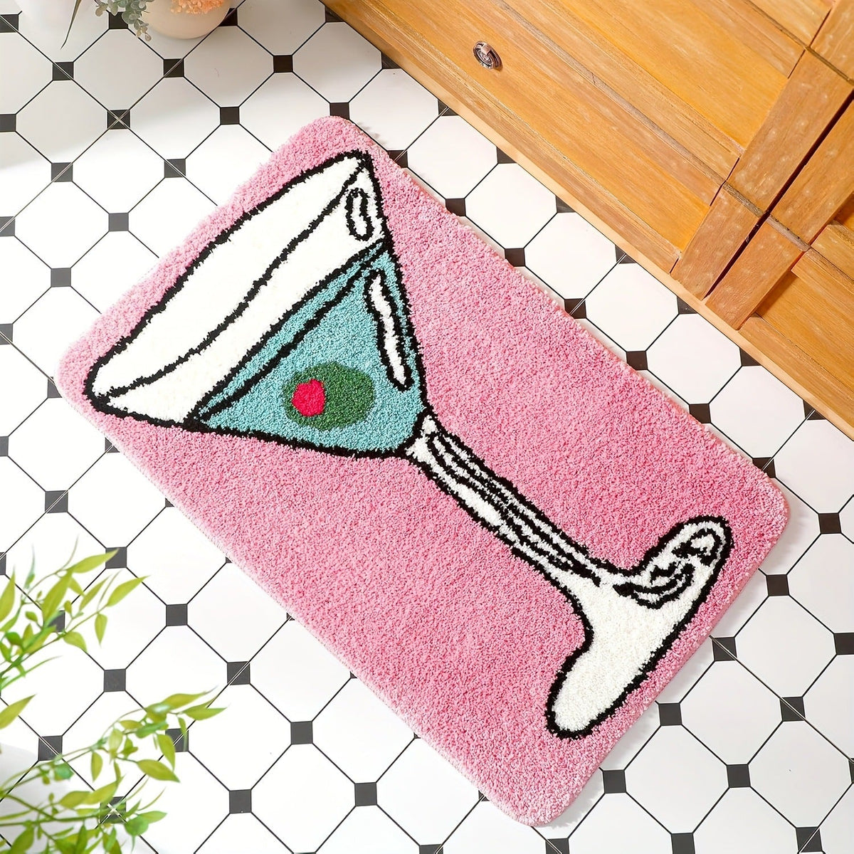 Christmas Faux Wool Rug for Absorbent Festive Floors