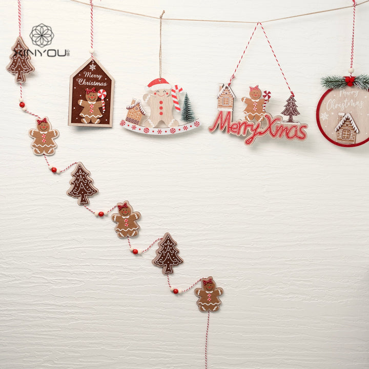 Felt Gingerbread Ornament Set for Cohesive Christmas Trees