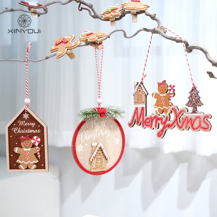 Felt Gingerbread Ornament Set for Cohesive Christmas Trees