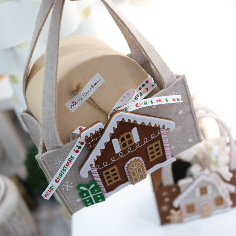 Christmas Felt Gift Bag for Festive Treats & Gifts
