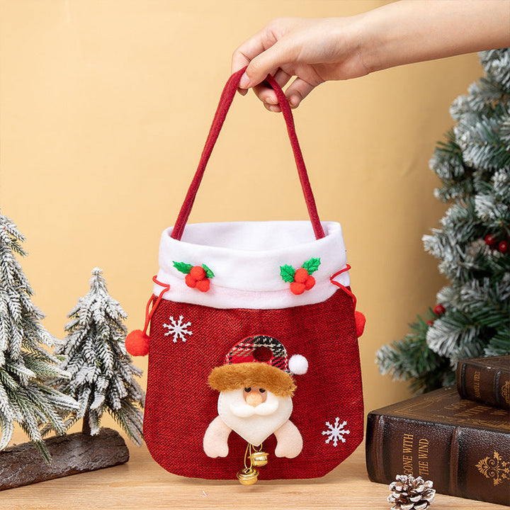 Christmas Gift Bag for Festive Candy & Small Gifts
