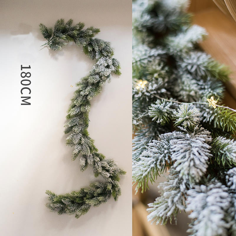 Frosted Cedar Garland 180cm Christmas Table Decoration