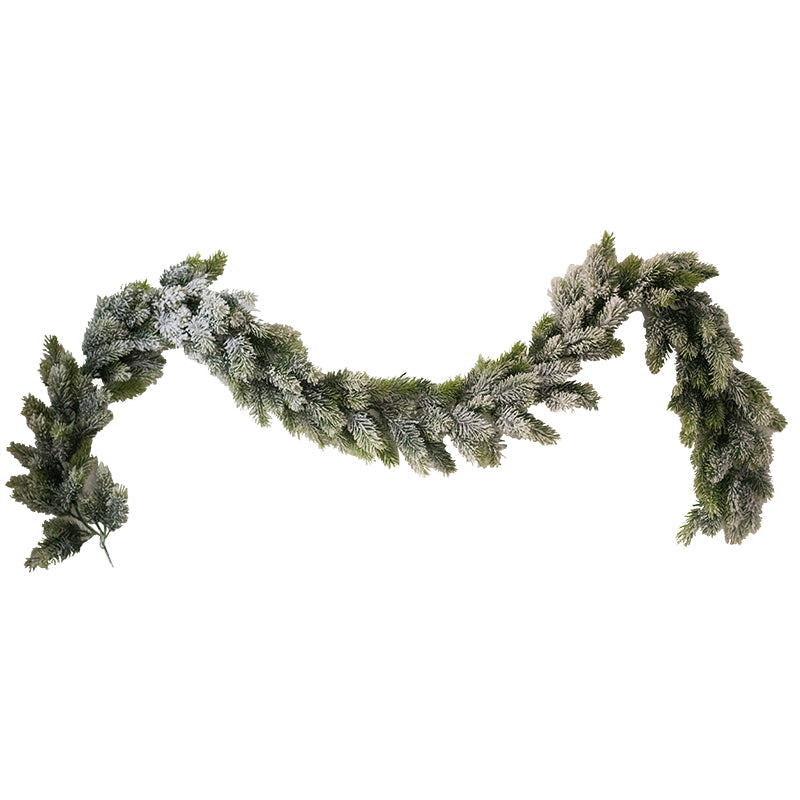 Frosted Cedar Garland 180cm Christmas Table Decoration