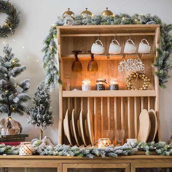 Frosted Cedar Garland 180cm Christmas Table Decoration
