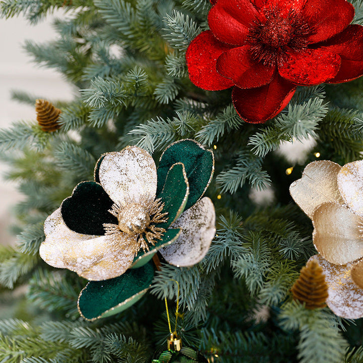 Artificial Christmas Flowers for Sparkling Holiday Decor