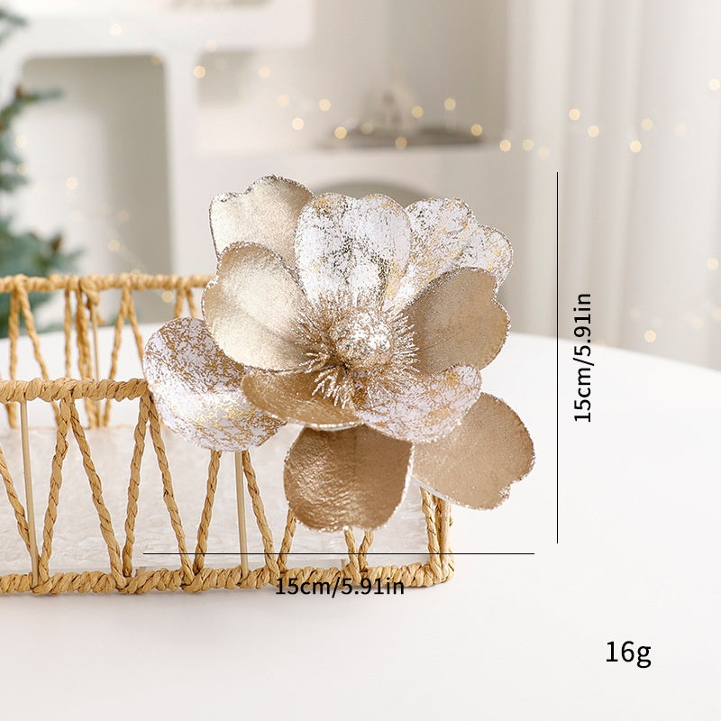 Artificial Christmas Flowers for Sparkling Holiday Decor