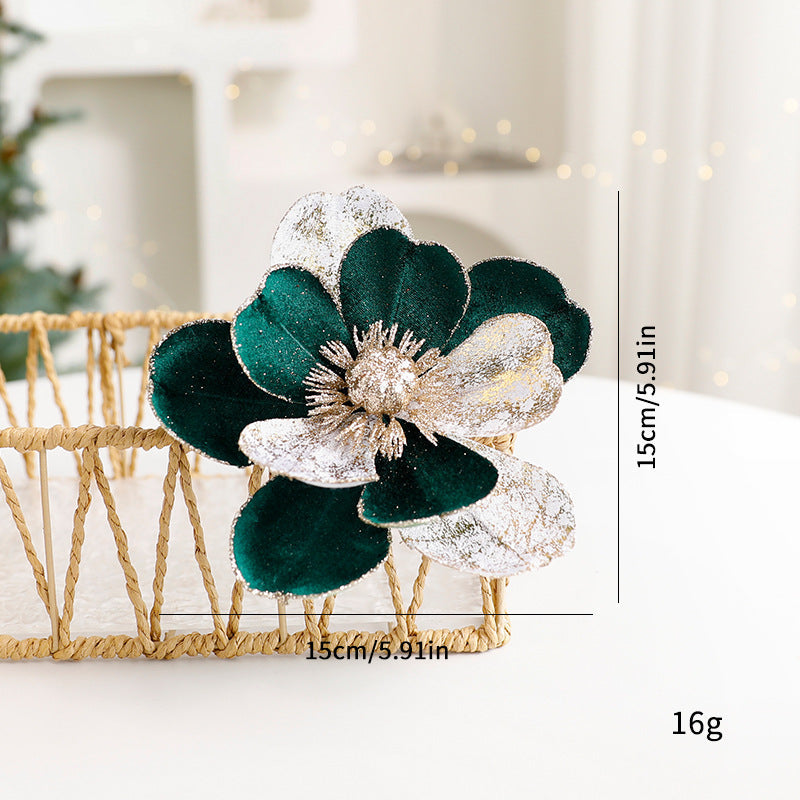Artificial Christmas Flowers for Sparkling Holiday Decor