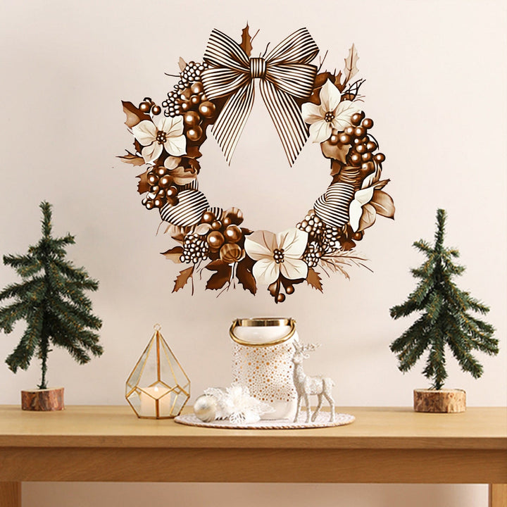 Christmas Wreath Wall Sticker for Elegant Holiday Decor