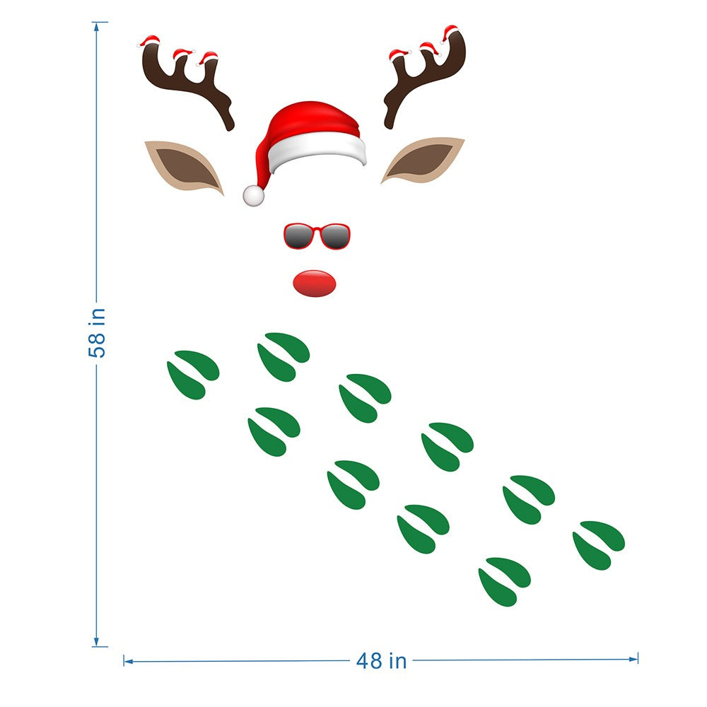 Christmas Garage Door Stickers Holiday Decor Display