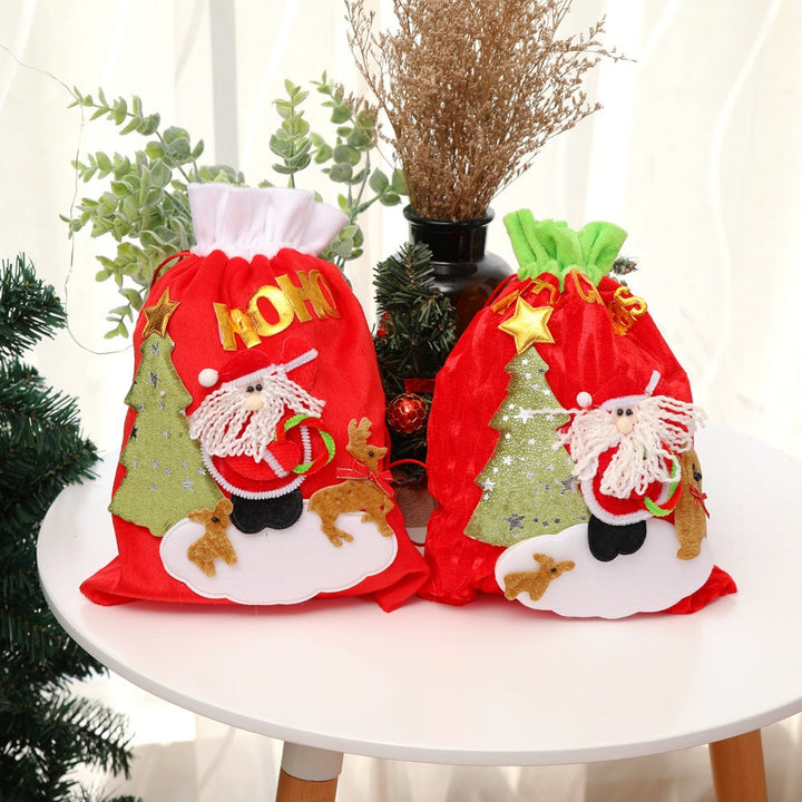 Christmas Gift Bag for Festive Reusable Gift Wrapping Decor