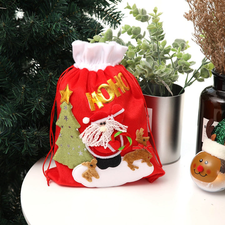 Christmas Gift Bag for Festive Reusable Gift Wrapping Decor