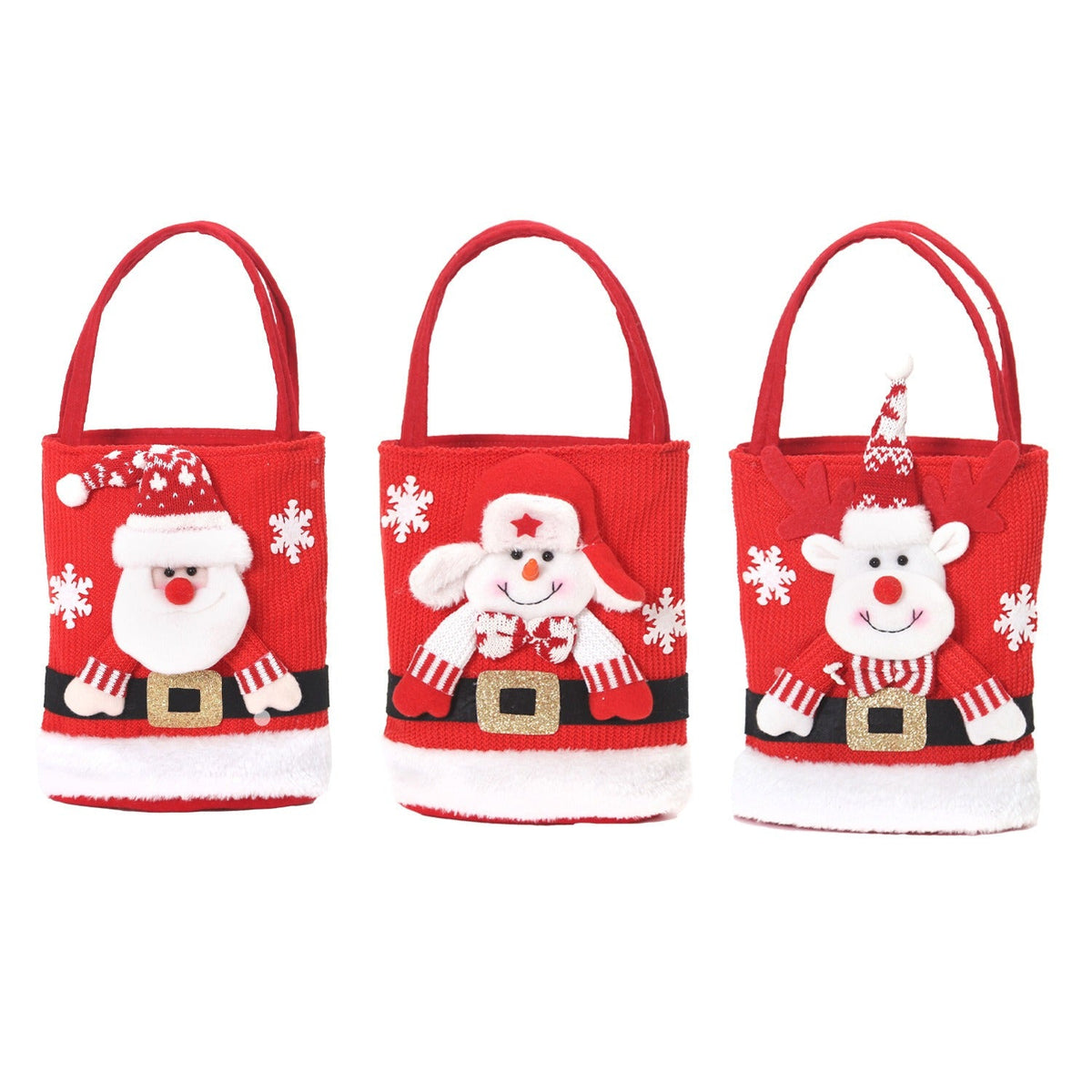 Christmas Gift Bag — Reusable Character Tote for Kids