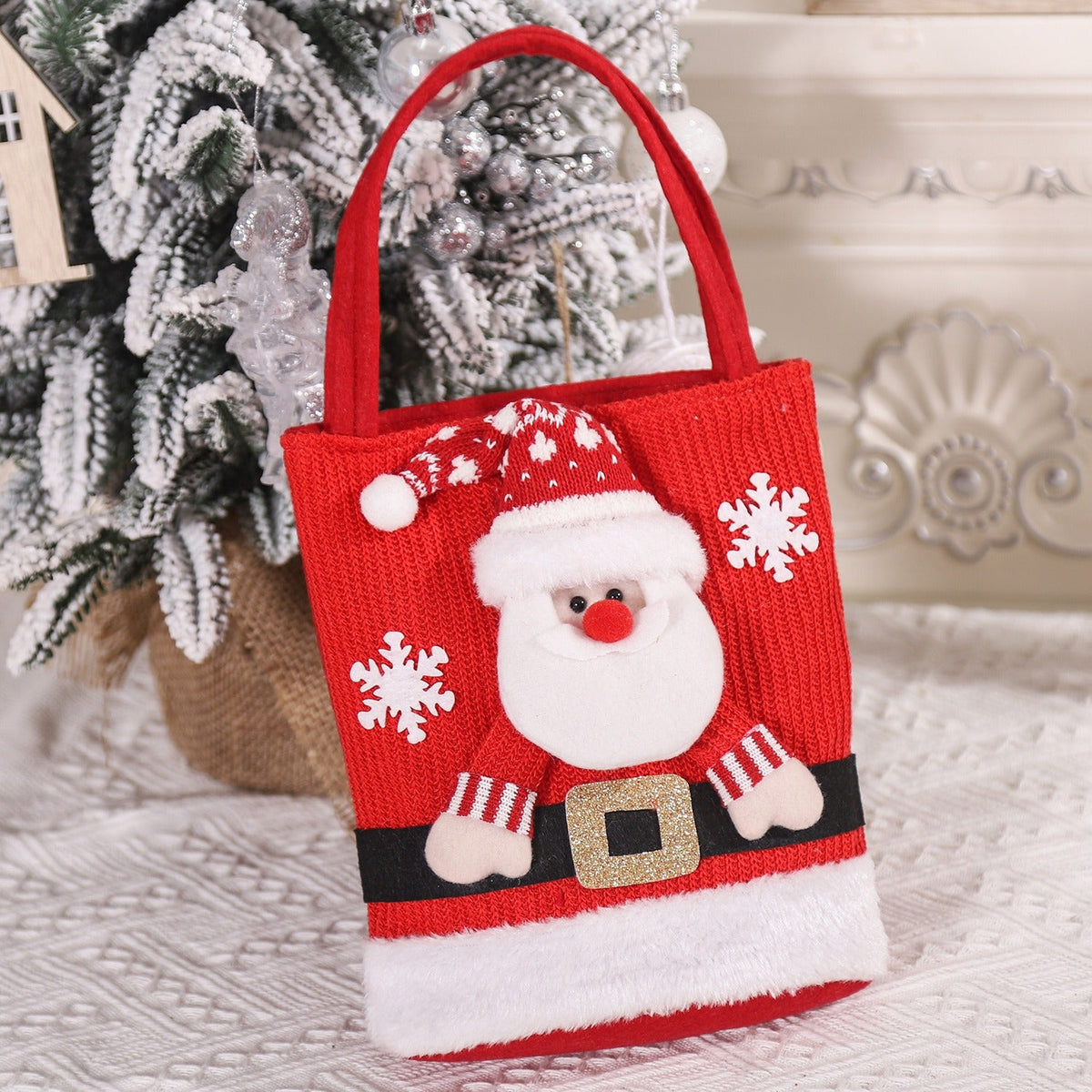 Christmas Gift Bag — Reusable Character Tote for Kids