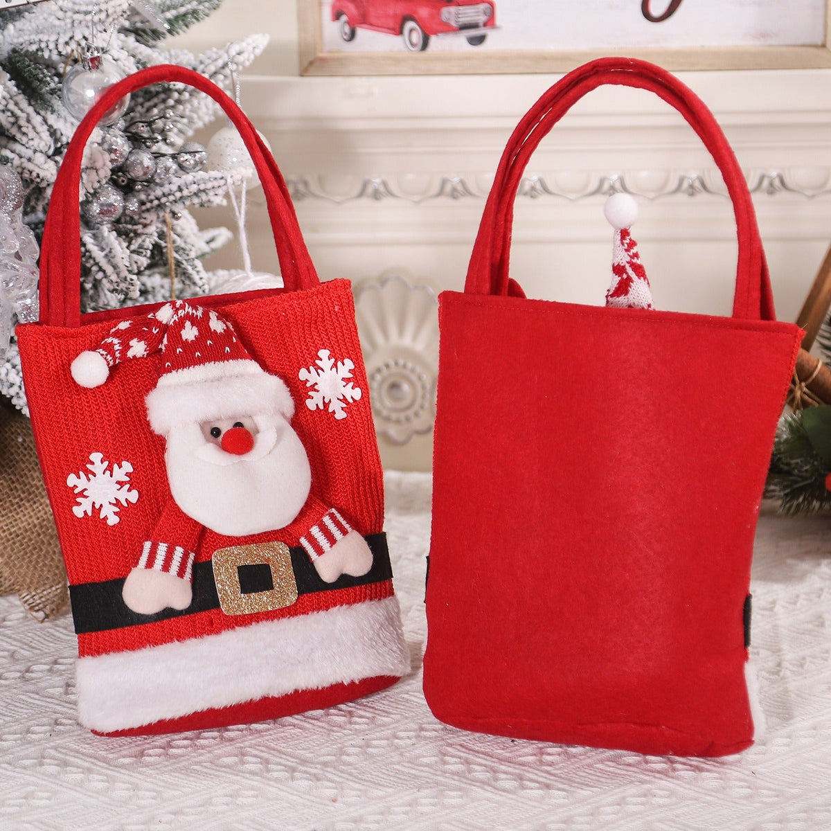 Christmas Gift Bag — Reusable Character Tote for Kids