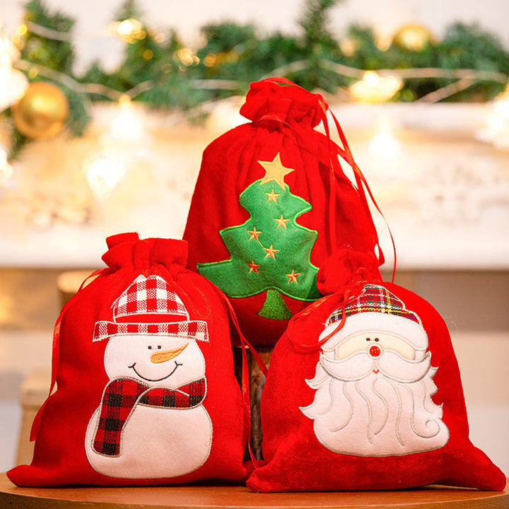 Christmas Gift Bags: Reusable Velvet Holiday Wrap
