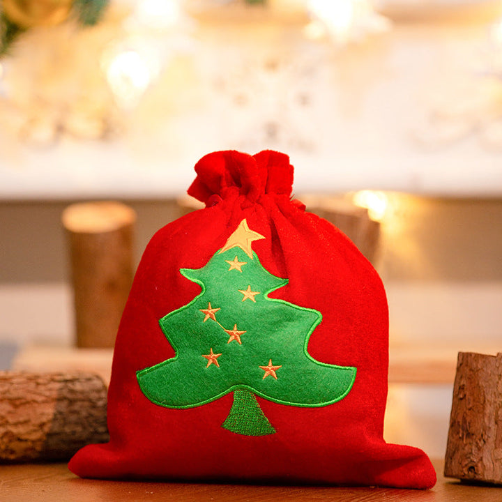 Christmas Gift Bags: Reusable Velvet Holiday Wrap