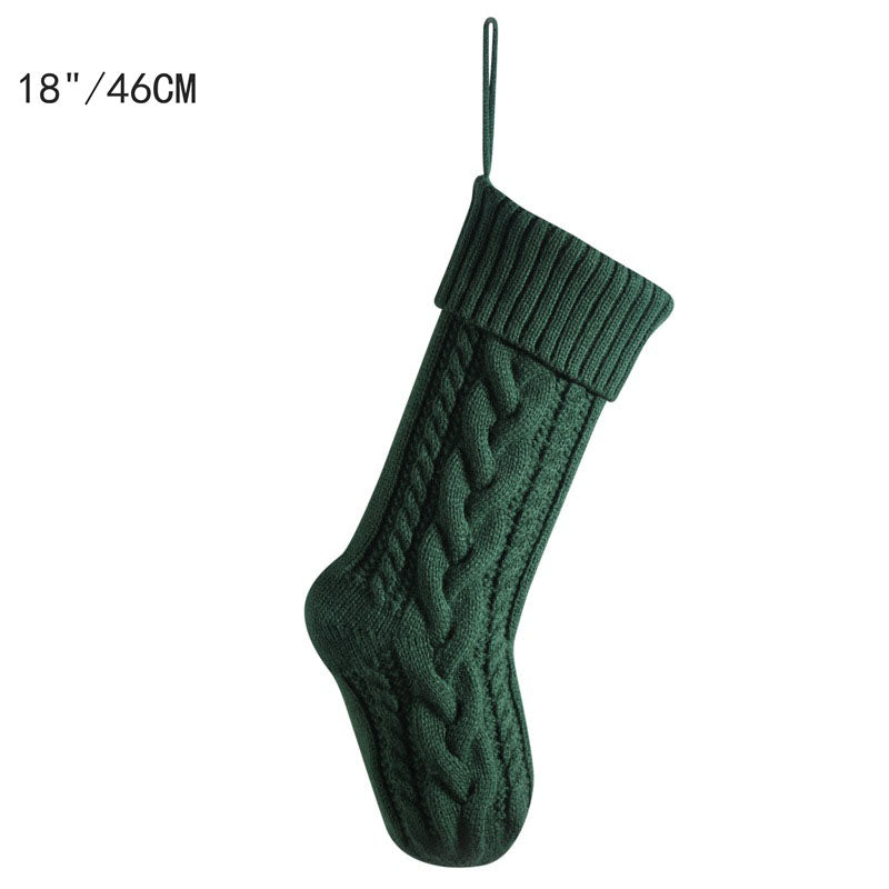 Cable-Knit Christmas Stocking for Cozy Gift Displays