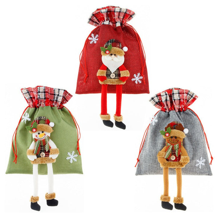 Christmas Drawstring Gift Bags for Small Presents