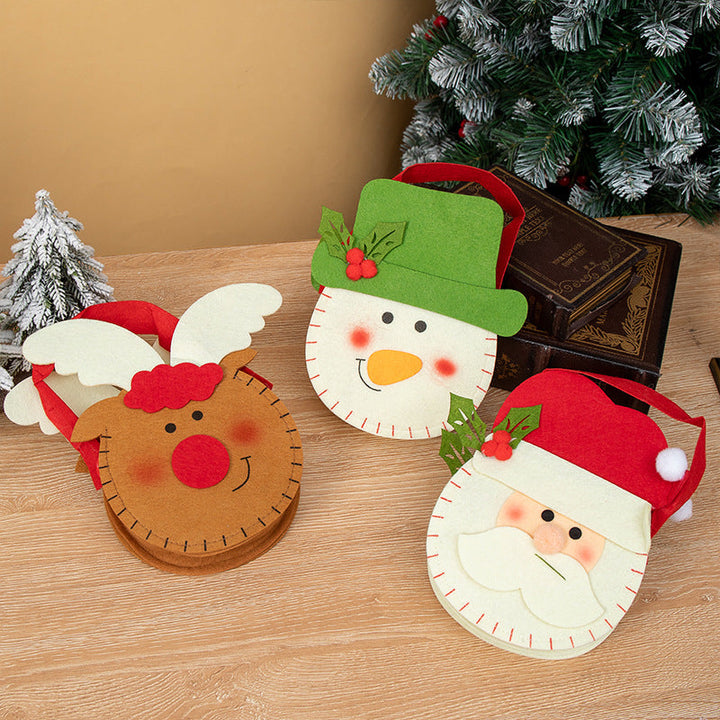 Christmas Gift Bag for Kids, Reusable Holiday Candy Bag