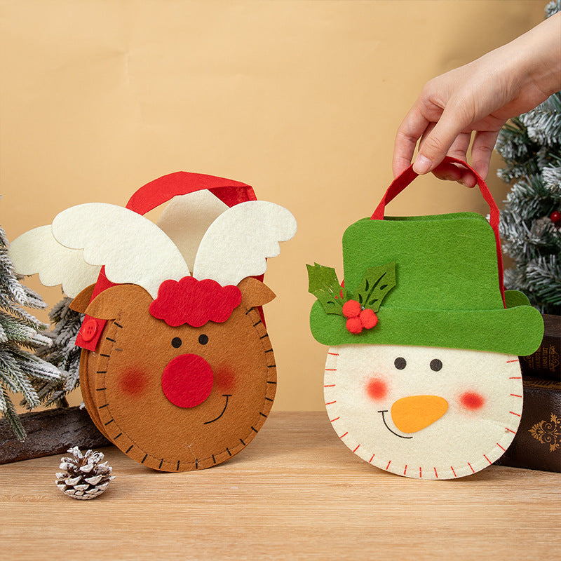Christmas Gift Bag for Kids, Reusable Holiday Candy Bag