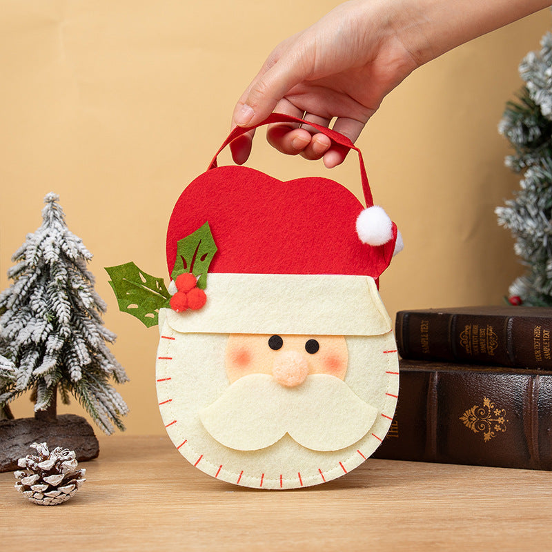 Christmas Gift Bag for Kids, Reusable Holiday Candy Bag