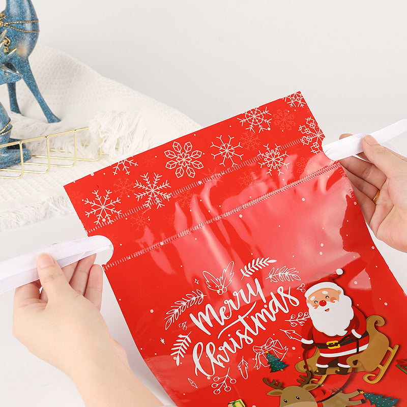 Christmas Drawstring Gift Bags for Easy Holiday Wrapping