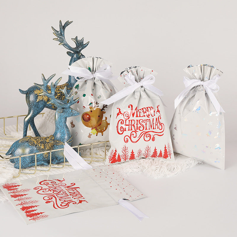 Christmas Drawstring Gift Bags for Easy Holiday Wrapping