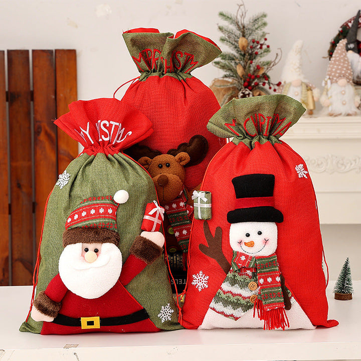 Christmas Gift Bags: Reusable Character Treat Pouches