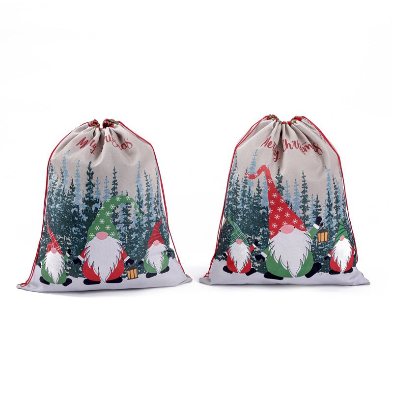 Christmas Gift Bag – Reusable Santa Drawstring Sack
