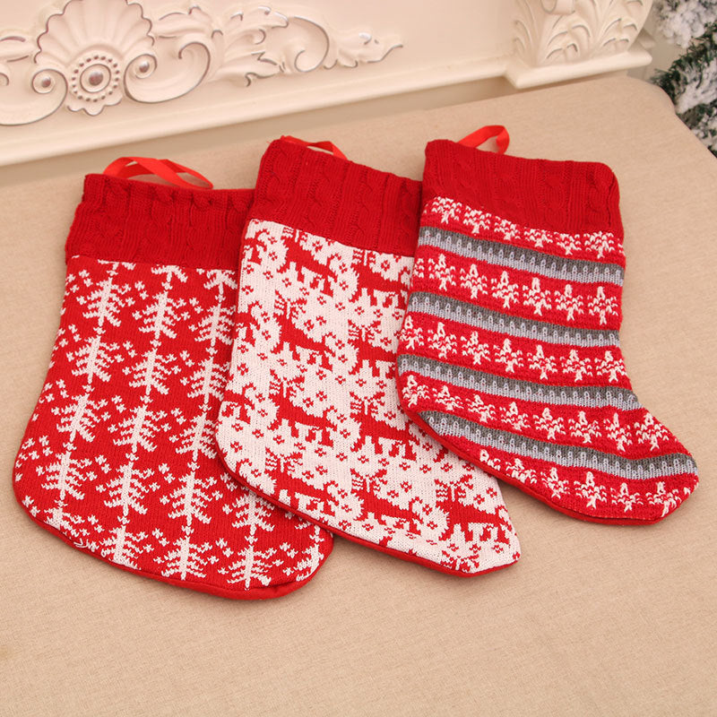 Knit Christmas Stockings Set - Cozy Cable-Knit Mantel Decor