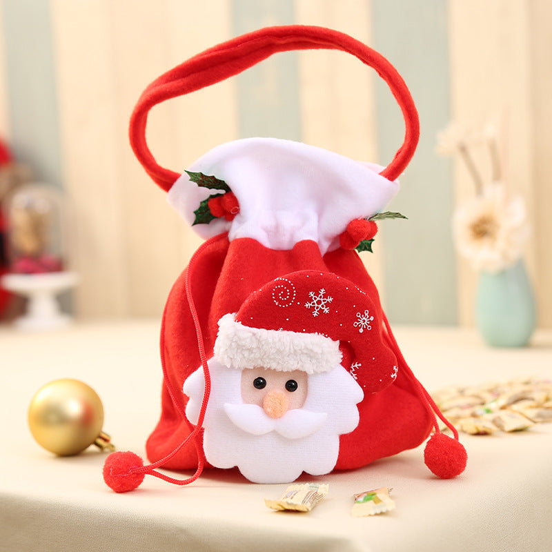 Christmas Gift Bags for Kids, Reusable 3-Pack Set
