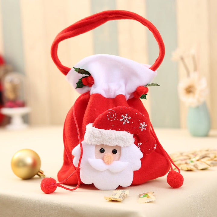 Christmas Gift Bags for Kids, Reusable 3-Pack Set