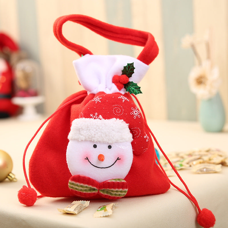 Christmas Gift Bags for Kids, Reusable 3-Pack Set