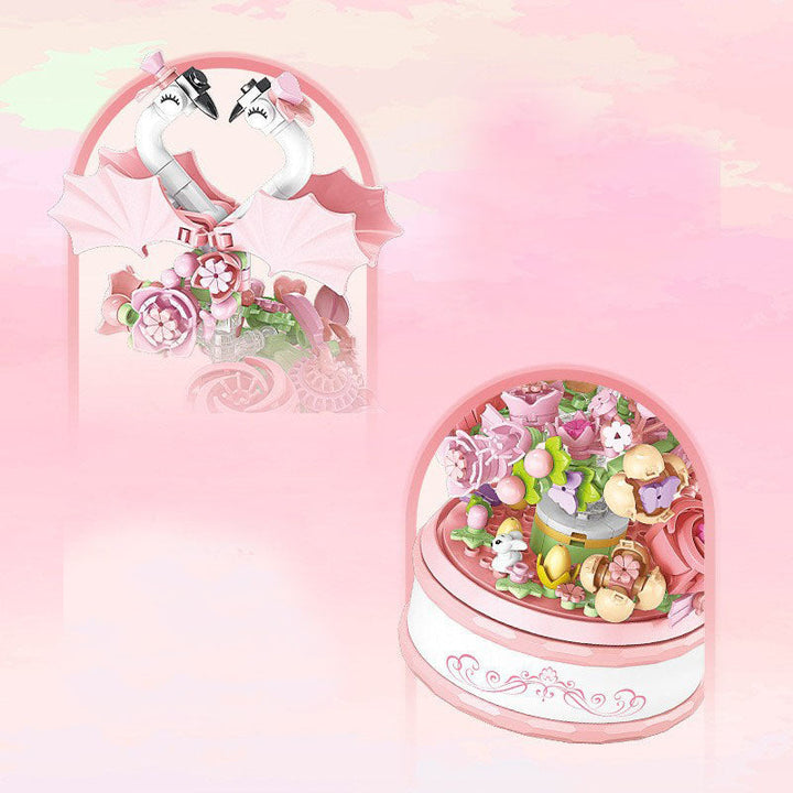 Flower Music Box Building Kit With Lights for Kids