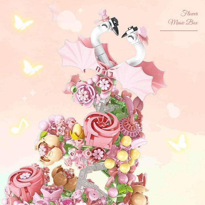 Flower Music Box Building Kit With Lights for Kids