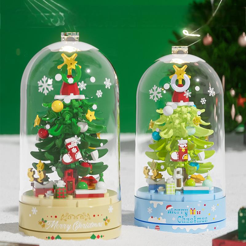 Christmas Tree Music Box With Clear Protective Dome