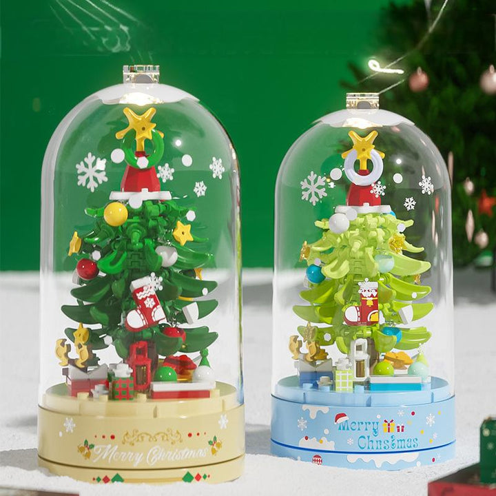 Christmas Tree Music Box With Clear Protective Dome