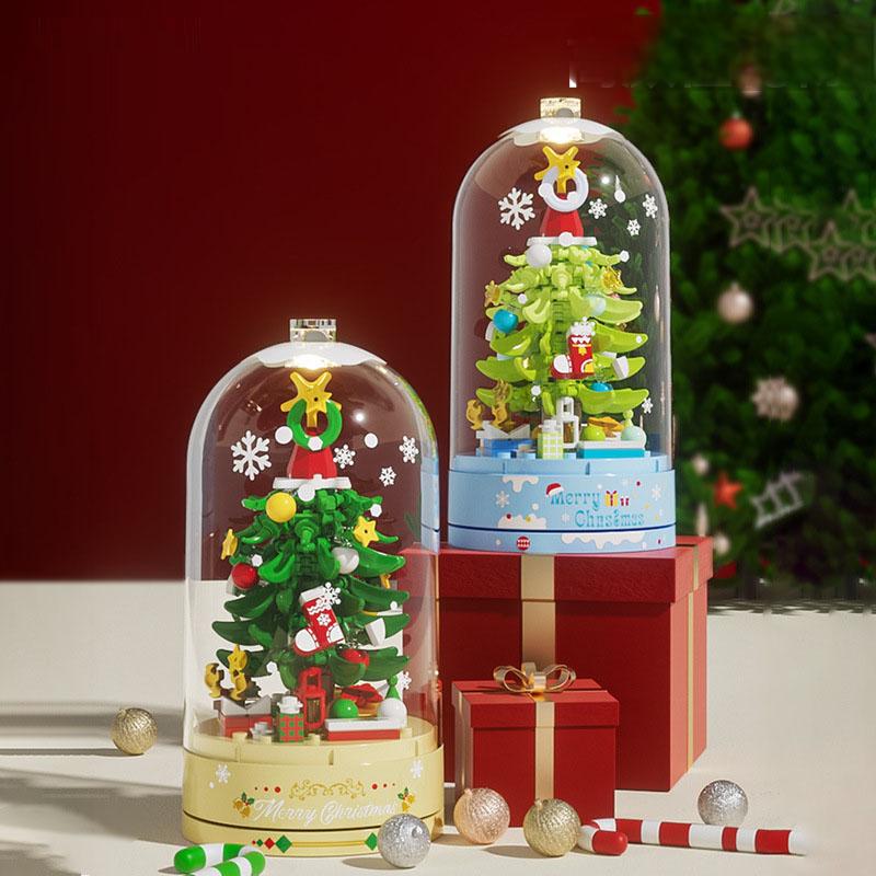 Christmas Tree Music Box With Clear Protective Dome