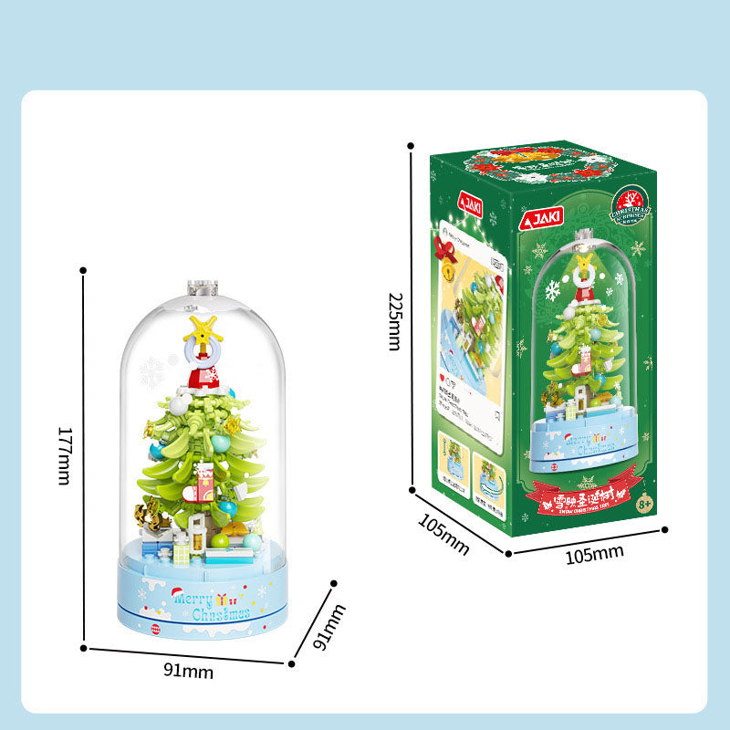Christmas Tree Music Box With Clear Protective Dome
